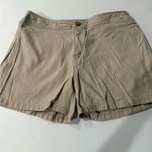 The North Face Womens Beige Afive Series Pockets Chino Shorts Size 8 Hiking